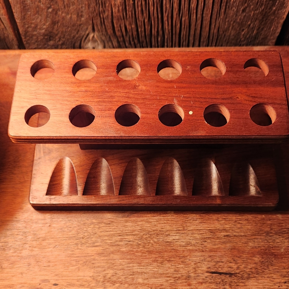 Vintage Wooden Pipe Stand